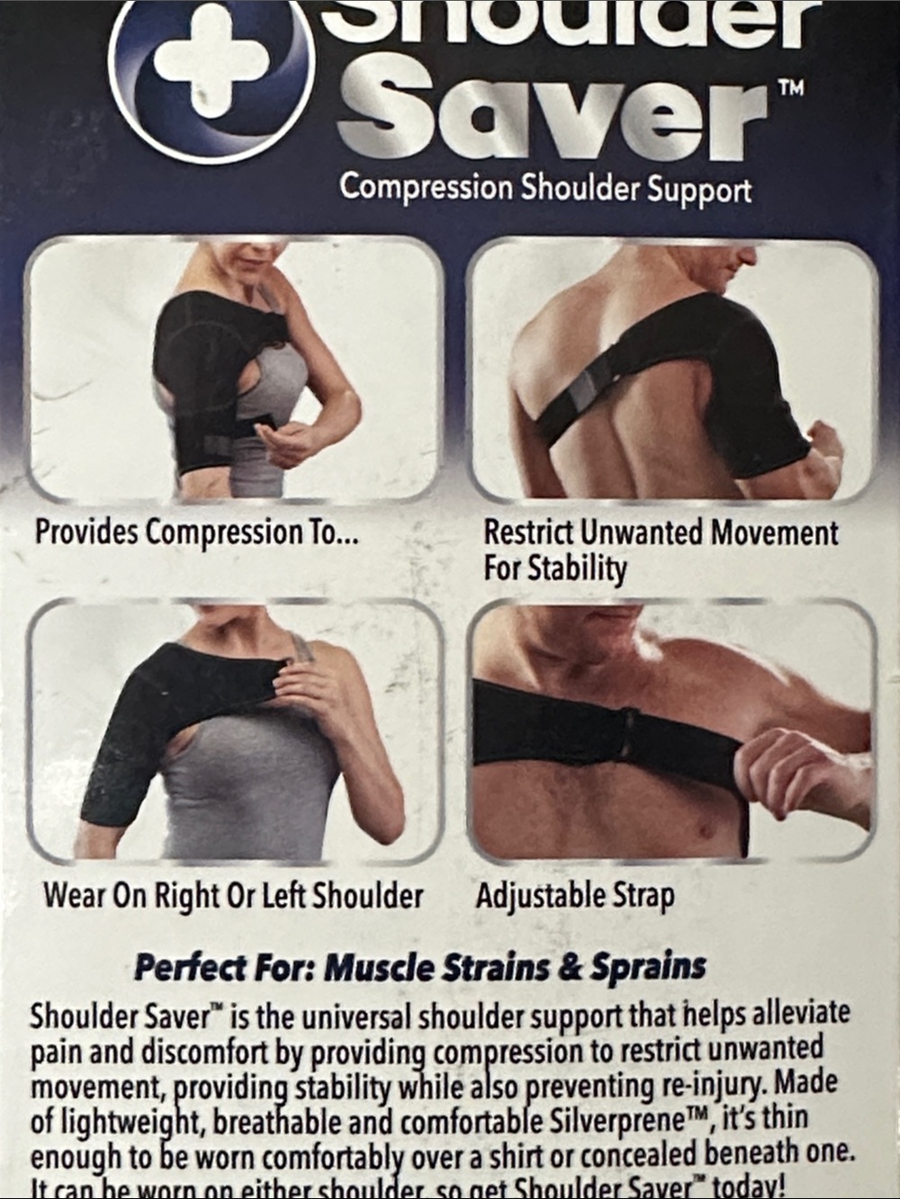 Compression Shoulder Support - Black - Picture 4 of 4